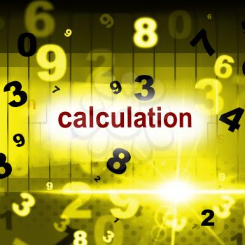 Calculate Counting Meaning One Two Three And Calculation