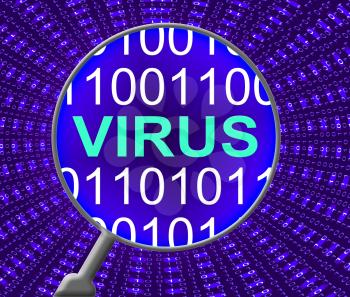 Internet Virus Representing Web Site And Keyboard