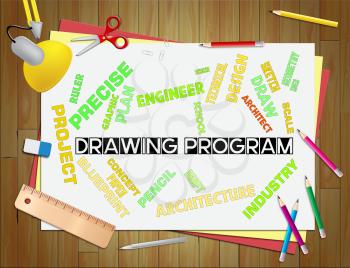 Drawing Program Indicating Design Programs And Draft