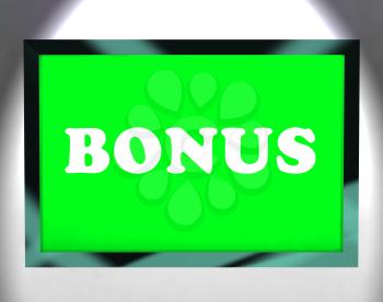 Bonus On Screen Showing Reward Or Perk Online