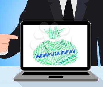 Indonesian Rupiah Representing Forex Trading And Broker
