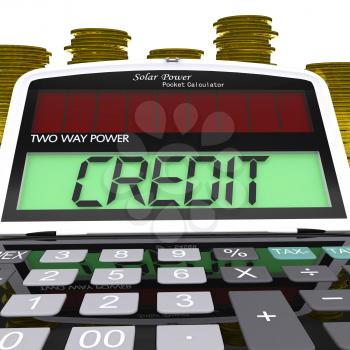 Credit Calculator Meaning Loan Money And Financing