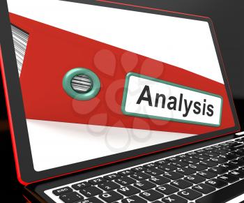 Analysis File On Laptop Showing Analyzed Data Or Verified Information