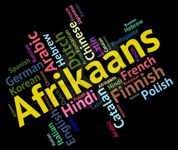 Afrikaans Word Indicating South Africa And Foreign