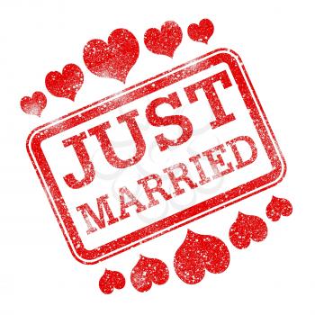 Just Married Representing Find Love And Loving