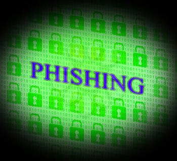 Phishing Hacked Showing Hackers Theft And Malicious