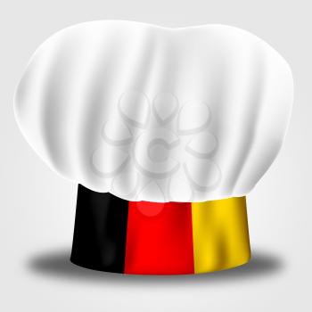 Germany Chef Representing Cooking In Kitchen And Chef's Whites