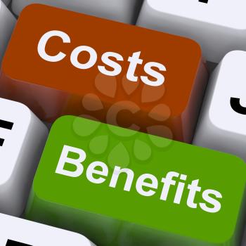 Costs Benefits Keys Show Analysis And Value Of An Investment