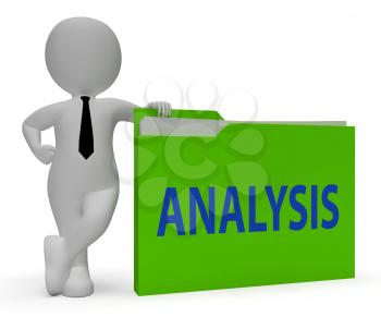 Analysis Folder Showing Analytic Folders And Organization 3d Rendering