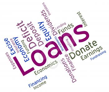 Loans Word Representing Text Advance And Borrows 