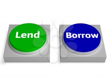 Lend Borrow Buttons Showing Lending Or Borrowing