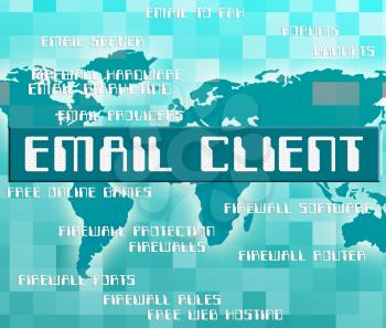 Email Client Showing Clientele E-Mail And Consumers