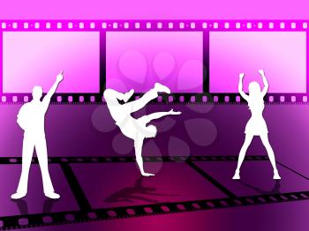 Disco Dancing Representing Camera Film And Nightclub