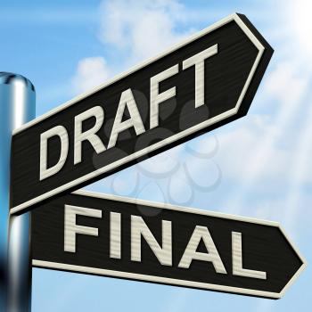 Draft Final Signpost Meaning Writing Rewriting And Editing
