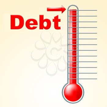 Credit Thermometer Meaning Debit Card And Owed