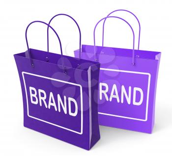Brand Bags Showing Branding Product Label or Trademark