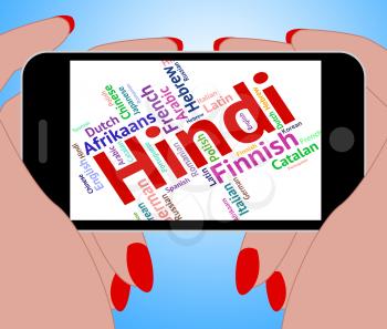 Hindi Language Showing India Translate And Translator