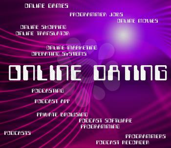 Online Dating Indicating World Wide Web And Website