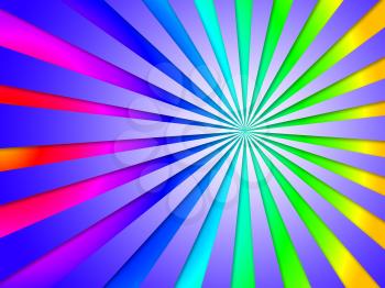 Colourful Dizzy Striped Tunnel Background Meaning Dizzy Abstraction Perspective
