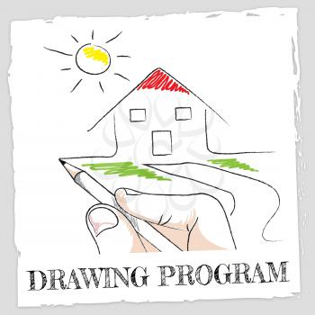 Drawing Program Representing Software Programs And Applications
