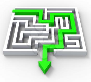 Break Out Of Maze Showing Puzzle Guidance