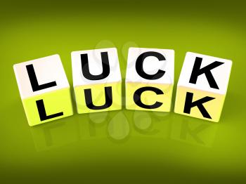 Luck Blocks Referring to Fortune Destiny or Luckiness