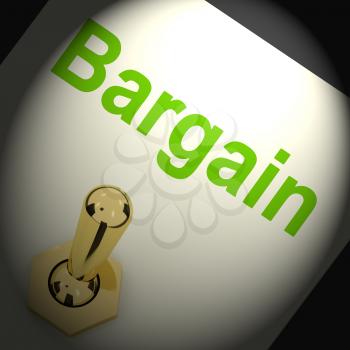 Bargains Switch Showing Discount Promotion Or Markdown