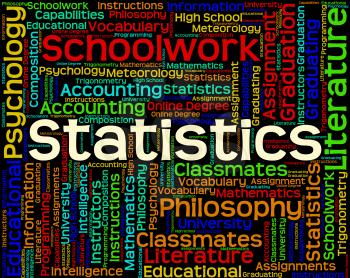 Statistics Work Indicating Analysis Stats And Word