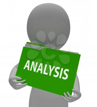 Analysis Folder Meaning Data Analytics And File 3d Rendering