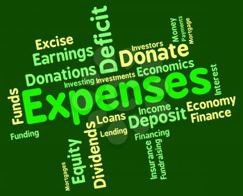 Expenses Word Meaning Cost Outlay And Budget 