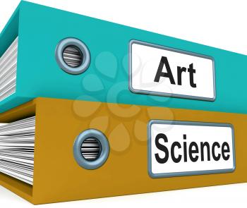 Art Science Folders Meaning Humanities Or Sciences