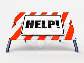 Help Sign Referring to Assistance Wanted and Seeking Answers