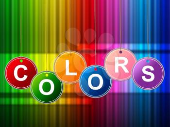 Color Paint Representing Colour Painter And Multicoloured