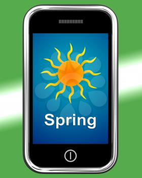 Spring On Phone Meaning Springtime Season