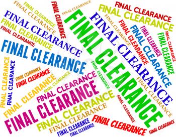 Final Clearance Showing Last Sales And Reduction