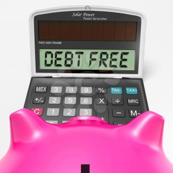 Debt Free Calculator Meaning No Liabilities Or Debts