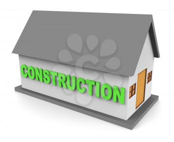 House Construction Meaning Building Houses 3d Rendering
