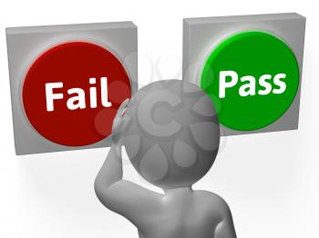 Fail Pass Buttons Showing Rejection Or Validation