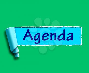 Agenda Word Meaning Online Schedule Or Timetable