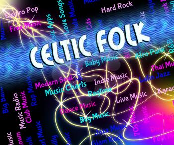 Celtic Folk Showing Sound Tracks And Tune