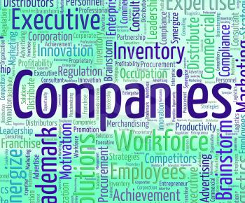 Companies Word Meaning Wordclouds Corporations And Company