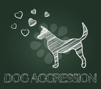Dog Aggression Showing Attack Hostile And Pet