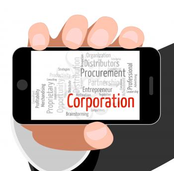 Corporation Word Indicating Corporate Executive And Corporations
