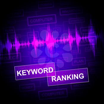 Keyword Ranking Indicating Internet Keywording And Seo