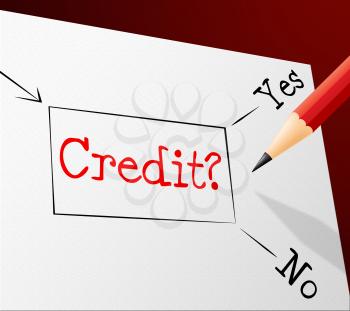 Credit Choice Indicating Debit Card And Choose