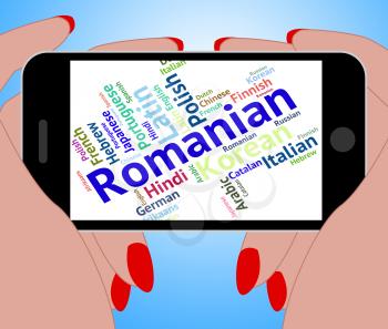 Romanian Language Indicating Text Translator And Speech
