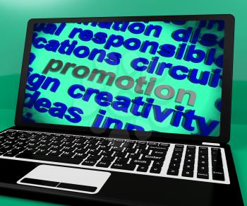 Promotion Screen Showing Marketing Campaign Or Promo