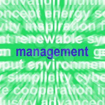 Management Word Showing Authority Administration And Governing