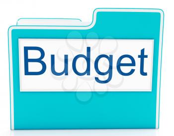 File Budget Representing Finance Economy And Expenditure