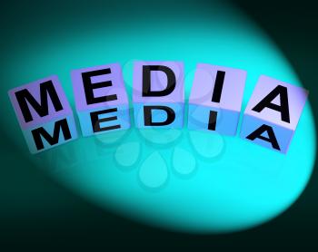 Media Dice Referring to Radio TV Newspapers and Multimedia